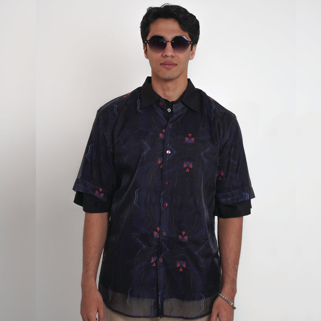 Glitched Print Shirt