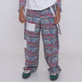 Printed panel Pants