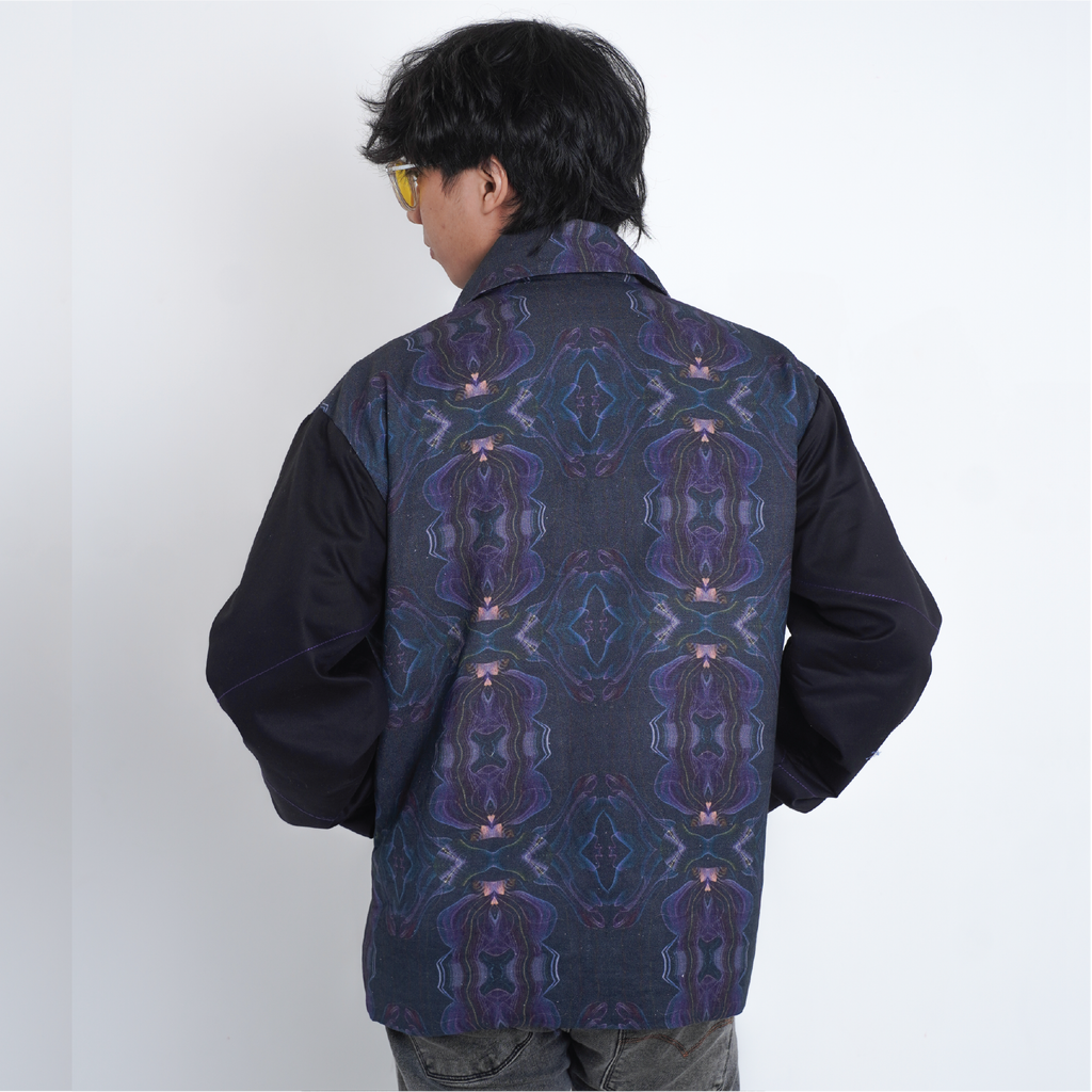 Glitched Print Jacket