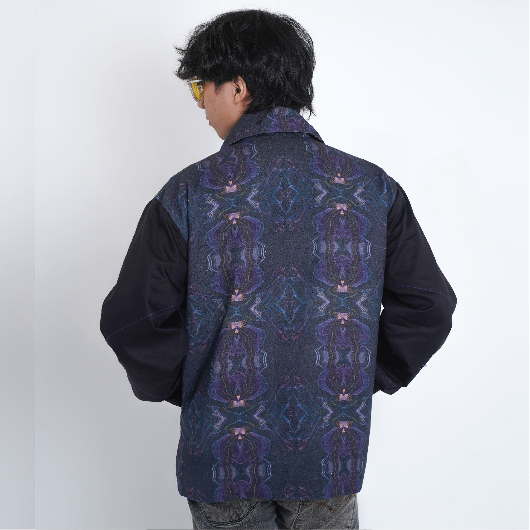 Glitched Print Jacket