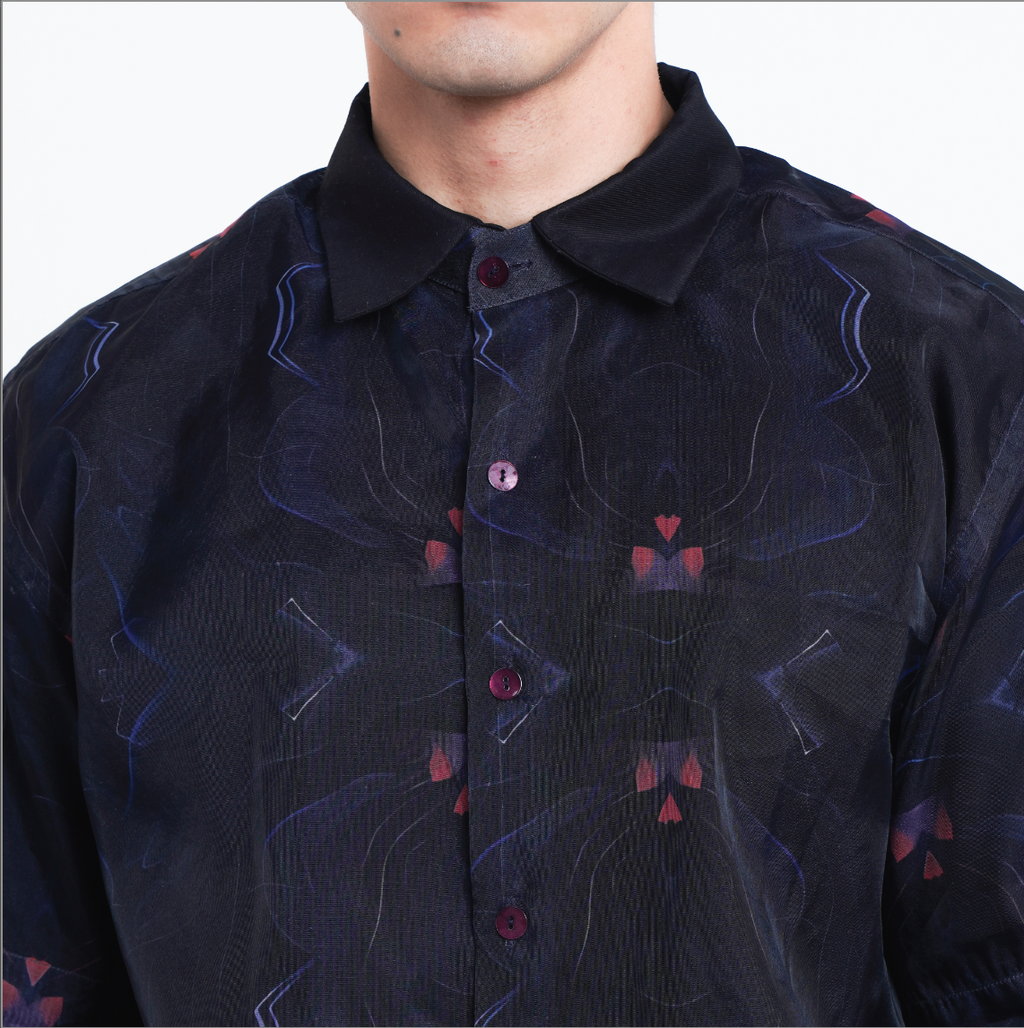 Glitched Print Shirt